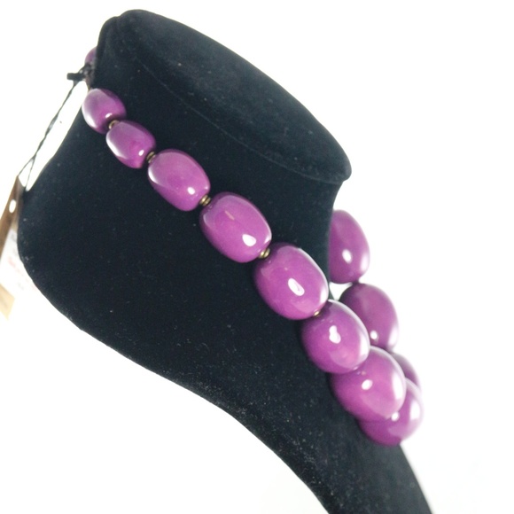 KAZURI Charleston Violet' 18 in Handmade Necklace - Picture 4 of 7